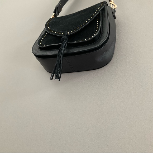 Vince Camuto Artera Saddle Leather/Suede Shoulder Bag. Like new. - Picture 5 of 13